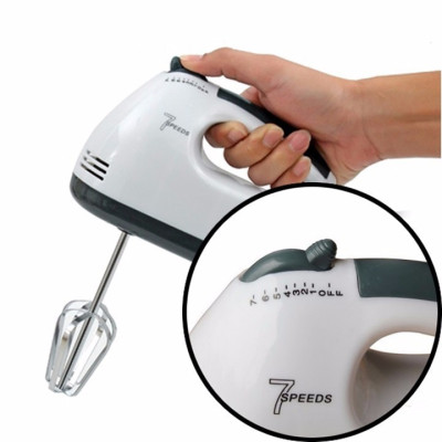 Máy đánh trứng cầm tay 7 cấp độ, máy đánh kem trộn, máy trộn bột đa năng