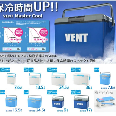 Thùng đựng đá giữ nhiệt Vent Sereno 13.5L có quai sách, thiết kế hiện đại trẻ trung - xuất xứ Nhật Bản