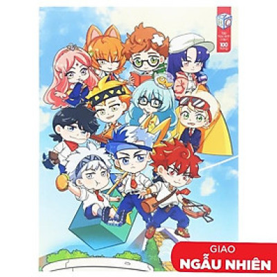 Tập Học Viện Alpha 4 Ô Ly 100 Trang ĐL 120g/m2 - FAHASA (Mẫu Màu Giao Ngẫu Nhiên)