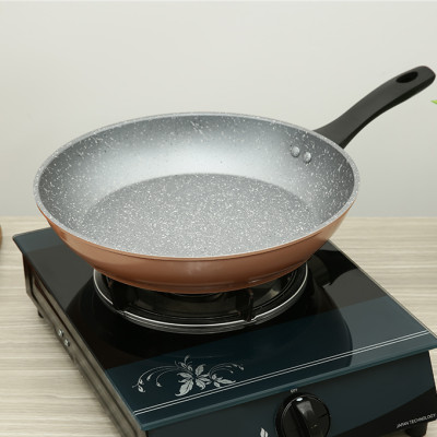 Chảo vân đá chống dính đáy từ 26 cm Greencook GCP221-26IH - Hàng Chính Hãng