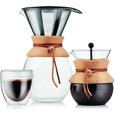 Bình pha cà phê kiểu Pháp Bodum Pour Over 500ml 11592-109, xuất xứ Bồ Đào Nha