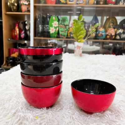 Chén tròn sơn mài Thanh Bình Lê