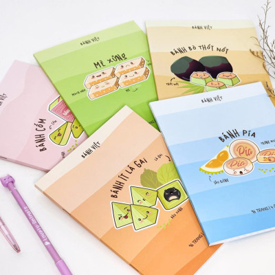 Tập Học Sinh Bánh Việt - Miền Nam - 4 Ô Ly - 96 Trang 80gsm - The Sun 04 - Bánh Pía