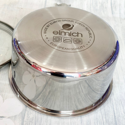QUÁNH INOX ELMICH 2 LỚP CHỐNG DÍNH ĐÁY LIỀN TRI-MAX EL-3783 SIZE 14CM - Hàng Chính Hãng