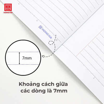 Vở kẻ ngang Hồng Hà 80 trang - Gáy vuông ép keo - GenZ 1099 định lượng 58 gm2 (Giấy mỏng) độ sáng 90-92 ISO Khổ vở 180 x 252 mm (Giao bìa ngẫu nhiên)