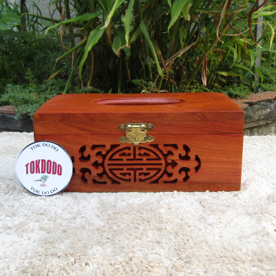 Hộp Đựng Giấy Ăn TOKDODO Gỗ Tự Nhiên Trơn (22x11,5x8,5 Cm)