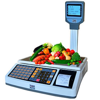 Cân tính tiền in hóa đơn TOPCASH AL-S36 dùng để tính tiền quầy hoa quả, trái cây, thịt cá, hải sản trong Shop, siêu thị mini, trung tâm bán hoa quả, quầy bán thực phẩm - Hàng chính hãng