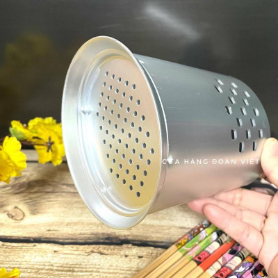 Ống vắt đũa muỗng, ống đựng đũa muỗng tiện lợi hình oval sang trọng - Nhôm dày C.Lượng 14cm. Chuyên phục vụ Sp Gia dụng,