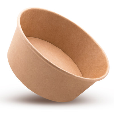 Combo 50 bộ Tô giấy kraft 1000ml & 750ml kèm nắp PET