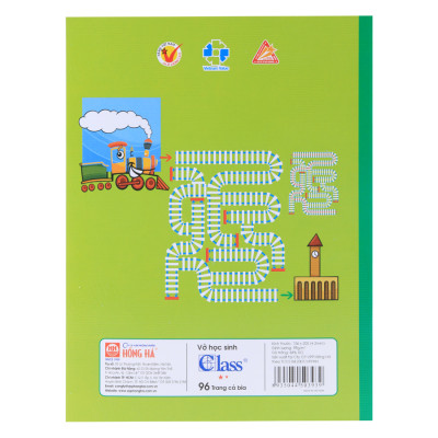 Lốc 10 Quyển Tập Học Sinh 4 Ô Ly Class Hồng Hà - Xanh Lá - Giao Mẫu Ngẫu Nhiên (96 Trang / Cuốn)