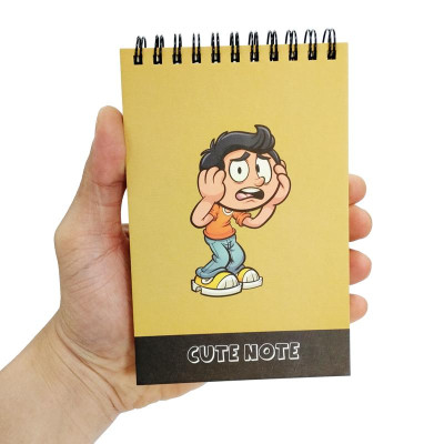 Sổ Lò Xo Teen Không Kẻ Có Chấm 80gsm Cute Note - The Sun - Mẫu 1