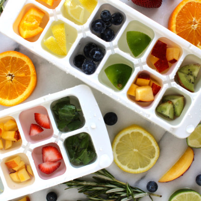 Combo 2 khay làm đá có nắp 12 viên và 8 viên - hàng nội địa Nhật Bản