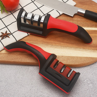 Dụng cụ mài dao , kéo đa năng 3 rãnh sắc bén ,máy mài dao bằng tay 3 cấp độ siêu tốc nhanh và tiện dụng