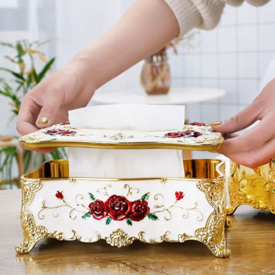 Hộp khăn giấy Hợp kim chữ nhật 76101C