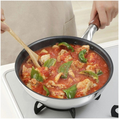 Chảo chống dính siêu nhẹ, đáy từ Shimomura φ26cm - hàng nội địa Nhật Bản