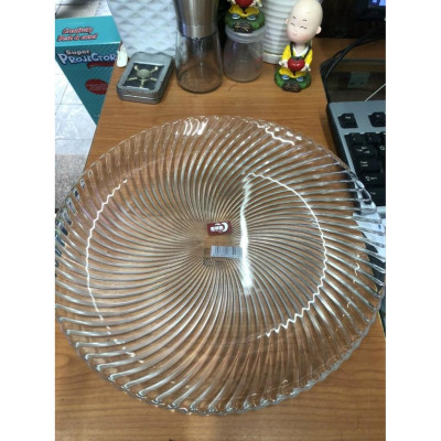 Đĩa thủy tinh vân xoáy 32cm