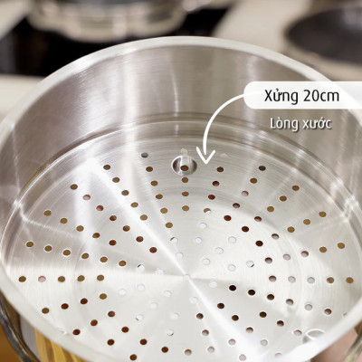 [Chính hãng iMat] Xửng hấp iMat inox 304 kích cỡ 18(cm). Dùng cho nồi, chảo cùng size