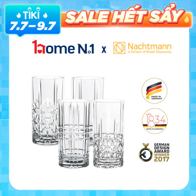 Bộ 4 ly pha lê cao Nachtmann Noblesse - Hàng chính hãng Đức