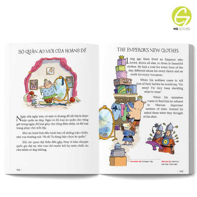 Sách Song Ngữ  - 10 phút đọc truyện trước giờ đi ngủ: Truyện kinh điển giúp bé gieo mầm tính cách tốt 