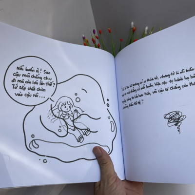 (Sách tô màu) TỚ CÓ MỘT CẬU BẠN MANG TÊN NỖI BUỒN – Ming Shi - Blue.Books - AZ Việt Nam 