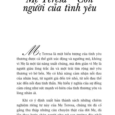 Mẹ Teresa - Trên Cả Tình Yêu (Tái Bản)