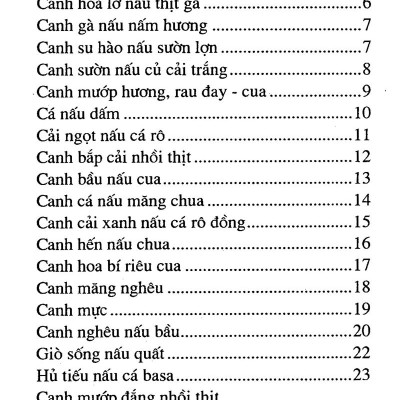 Các Món Canh Ngon (Tái Bản 2016)