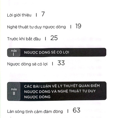 Nghệ Thuật Tư Duy Ngược Dòng