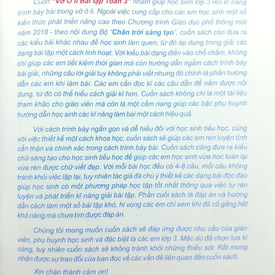 Vở Ô Li Bài Tập Toán Lớp 3 - Tập 1