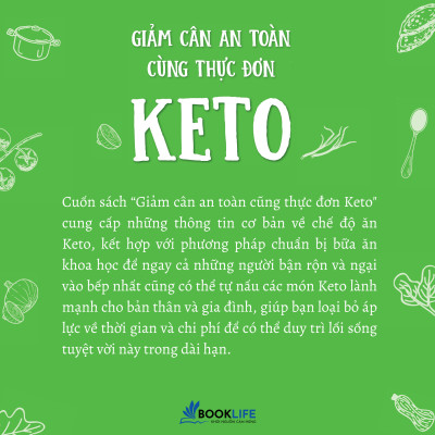Giảm cân an toàn cùng thực đơn Keto - Liz Williams (1980BOOKS HCM)