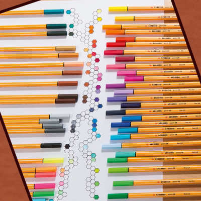 Bút kim STABILO Point 88 0.4mm (PT88) - Xanh ngọc (13)