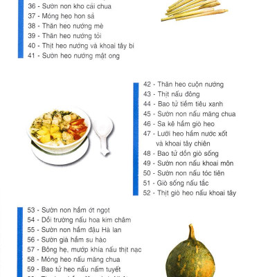 60 Món Ăn Được Ưa Thích - Món Thịt Heo