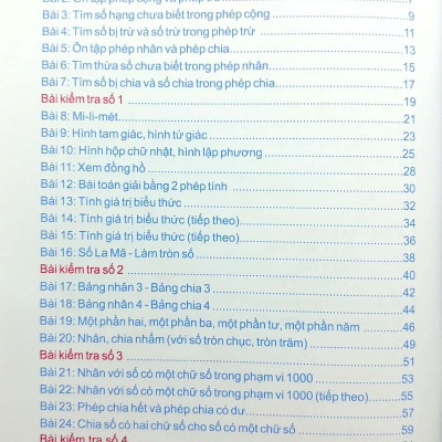 Vở Ô Li Bài Tập Toán Lớp 3 - Tập 1