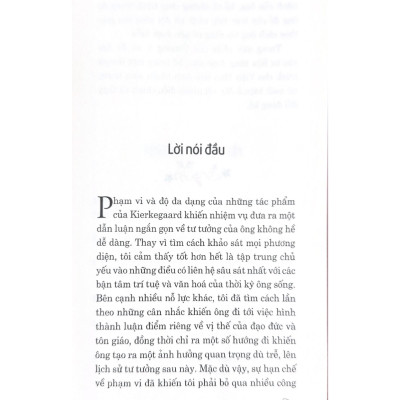 Dẫn Luận Về  Kierkegaard