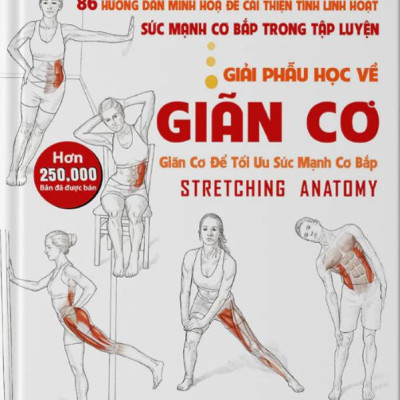 Sách - Giải Phẫu Học Về Giãn Cơ - Giãn Cơ Để Tối Ưu Sức Mạnh Cơ Bắp - Stretching Anatomy (Tái Bản 2024)