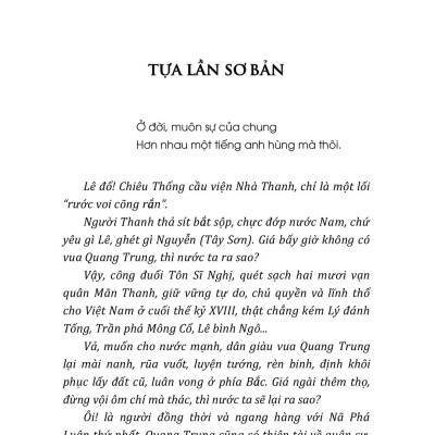 Quang Trung Anh Hùng Dân Tộc (1788-1792) - Hoa Bằng (Hoàng Thúc Trâm) 