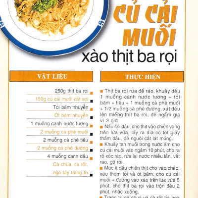 60 Món Ăn Được Ưa Thích - Món Thịt Heo