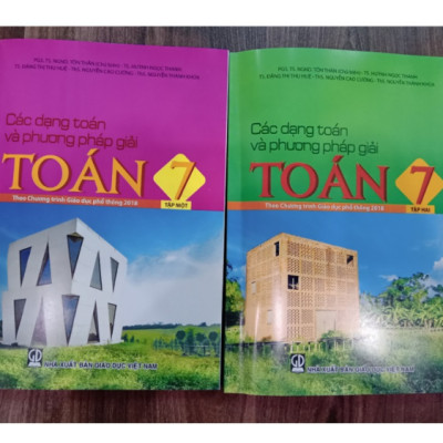 Sách - Combo Các dạng toán và phương pháp giải toán 7 - Tập 1 + Tập 2 (Theo Chương trình Giáo dục phổ thông 2018)