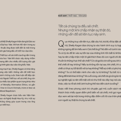 Sách - Triết học về cái chết (Shelly Kagan) (Nhã Nam Official)
