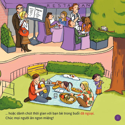 Sách - Vào Bàn Ăn Thôi - 100 Kỹ Năng Cho Bé Từ 3 Tuổi - Truyện Tranh Thiếu Nhi - Bayard Việt Nam