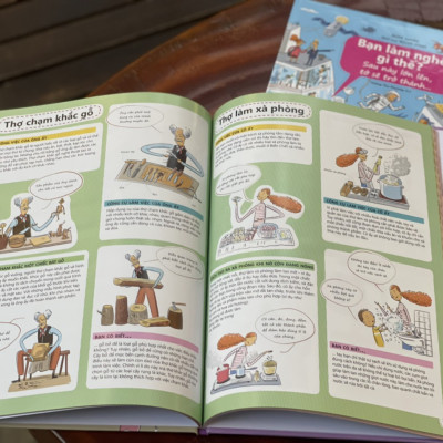 (Combo 2 cuốn, bìa cứng in màu ) BẠN LÀM NGHỀ GÌ THẾ? -   Bộ sách hướng nghiệp dành cho thiếu nhi - Hana Vaskova, Petra Bartikova, Silvie Sanza  – Hoàng Thu Phương dịch - NXB Đại học Sư phạm