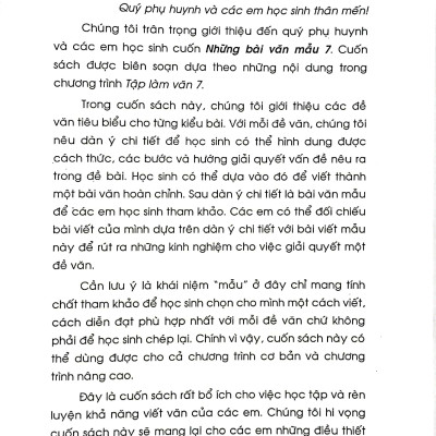 Những Bài Văn Mẫu 7