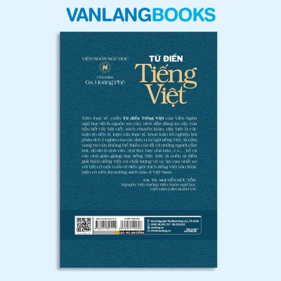 Từ Điển Tiếng Việt (Hoàng Phê) - Tái Bản - Vanlangbooks