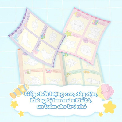 Sách - Tập Vẽ Theo Nét - Thế Giới Đại Dương - Megabook