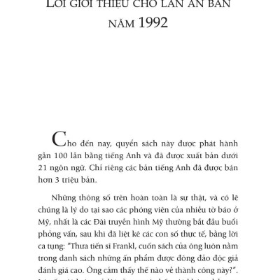 Đi Tìm Lẽ Sống (Tái Bản 2022)