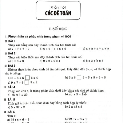 Sách - Tuyển Tập Các Bài Toán Hay Và Khó 3 - Bồi Dưỡng Học Sinh Khá, Giỏi