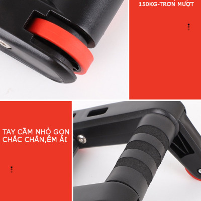 Dụng Cụ Tập Bụng Kết Hợp Chống Đẩy,Tập Kéo Tay Đa Năng DNS069 Đại Nam Sport + Tặng Thảm Lót Gối