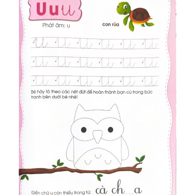 Bé Làm Quen Chữ Cái Tập 2 (Dành Cho Trẻ Từ 5 - 6 Tuổi) - Vanlangbooks