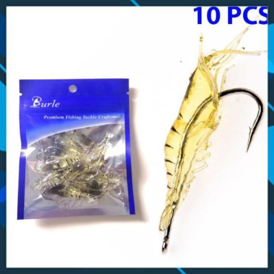  Bộ 10 mồi câu cá giả hình tôm có kèm lưỡi câu siêu nhậy_ LURE _38 