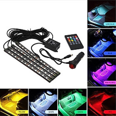 Đèn Led Gầm Ghế Có Remote Điều Khiển Đổi Màu | Đèn Led Gầm Ghế Đổi Màu Thông Minh, Cảm Ứng Theo Nhạc