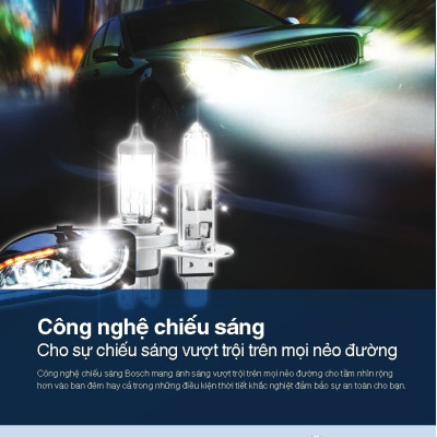 Bóng Đèn Xenon Bosch H4 12V 60/55W Xenon Silver (Vỉ 1 Bóng)